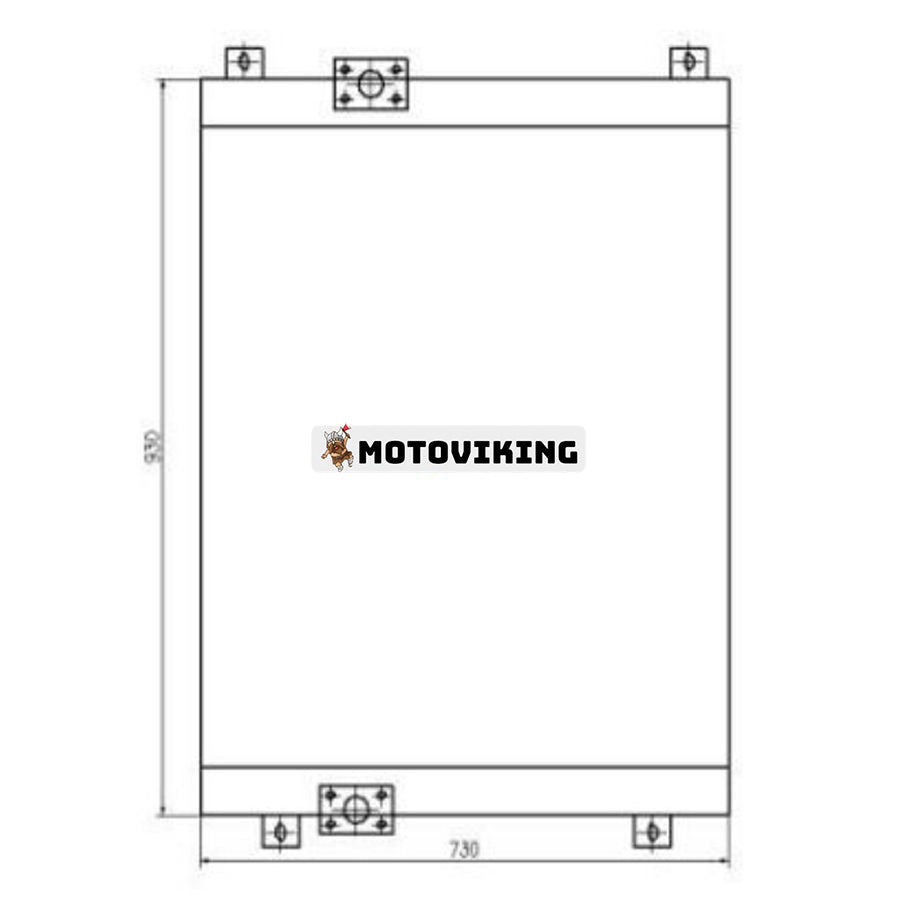 För Caterpillar Grävmaskin CAT E22C Hydrauloljekylare