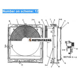 För Caterpillar grävmaskin CAT 325 325 L 325 LN Hydraulisk oljekylare 7Y-1541