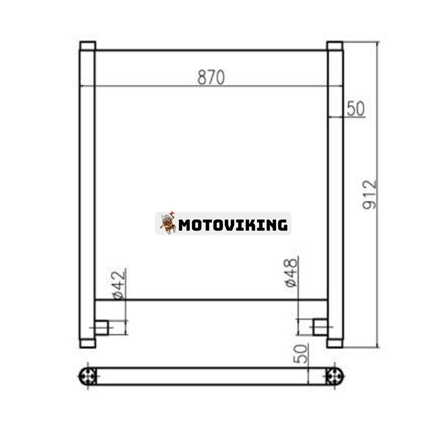 För Hitachi grävmaskin ZX240-3G ZX250H-3G hydraulisk oljekylare