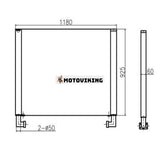 För Sumitomo grävmaskin SH350A3 hydraulisk oljekylare