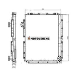 För Doosan Grävmaskin DH215-9E Hydraulisk oljekylare