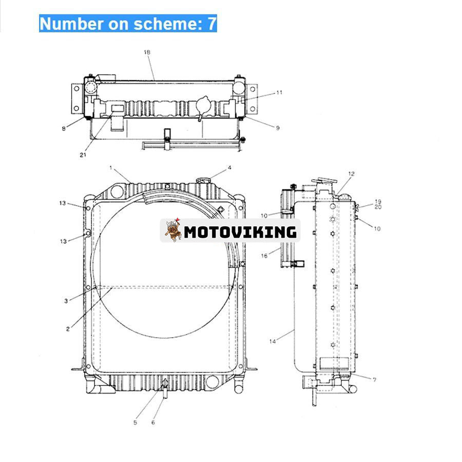 För Kobelco Grävmaskin SK100-3 Hydraulisk oljekylare 2452U413S7