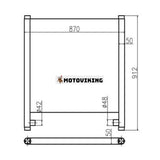 För JCB Grävmaskin 936C 936D Hydrauloljekylare