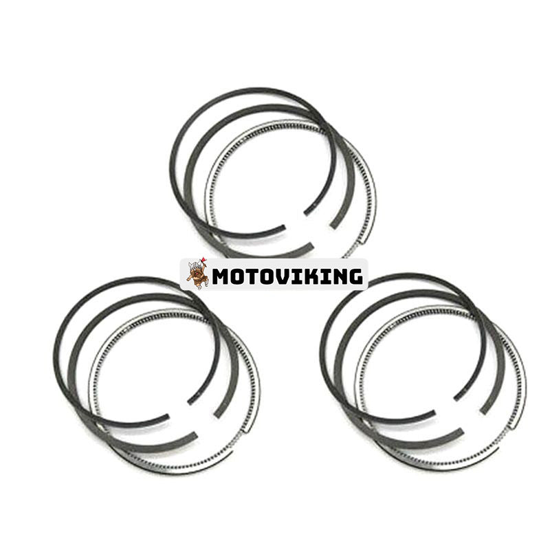 För Hitaci grävmaskin EX50UR Isuzu Engine 3AB1 Kolvring 5-12121010-0 3 enheter 1 set