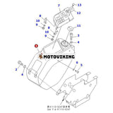 Panelbox 201-54-74390 för Komatsu grävmaskin PC128US-2 PC128UU-2 PC158US-2 PC158USLC-2