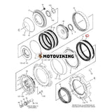 1 st friktionsskiva 169-7055 för Caterpillar CAT 777D 777F 777G 776C 776D 844 980F 988G 994 D10R D10T D11R D9R D9T