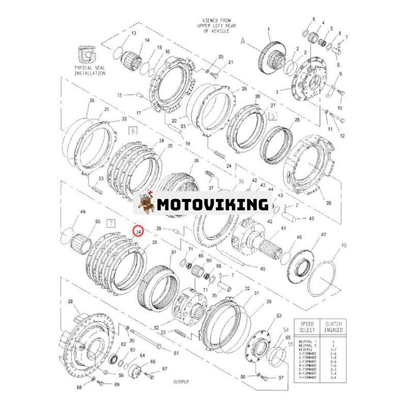 1 st Kopplingsplatta 9N-4333 för Caterpillar CAT 777B 777D 785 785B 785C 785D 789 789B 789C 789D 793 793B 793C 793D 7676C 74C 747