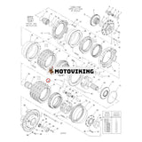 1 st Kopplingsplatta 9N-4333 för Caterpillar CAT 777B 777D 785 785B 785C 785D 789 789B 789C 789D 793 793B 793C 793D 7676C 74C 747