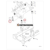 8 ST Kudde 425-01-11350 för Komatsu HD325-6 HD325-7R HD405-6 HD405-8 HM300-2 HM350-2 WA320-3 WA380-3L WA500-3 WF550T-03D WF160