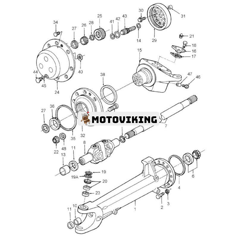 Rulllager E2NN1N055AA New Holland 5110 5610 5900 6410 6610 6610O 6710 6810 7410 7610 7610O 7710 7910 8210 8530 TW 153