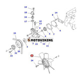 Fläkt 600-623-6520 för Komatsu Engine 4D95L 4D95S