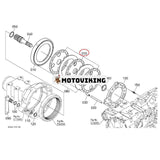 Bromsskiva TC750-65180 för Kubota traktor M100GXDTC M5660SUH M6060HFC M7040SUH M7060HD M8560HD M9960HDC