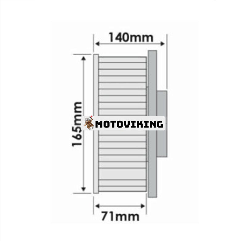 Fläktmotor 3C581-72150 för Kubota traktor M100GXDTC M135GXDTC M5040FC M6040HDC M7040HDC M8540FC M9540DTC M9960HFC