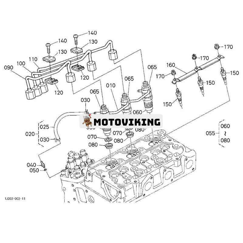 Bränsleinsprutare 16871-53002 för Kubota Engine D722 D902 D782 Z482 Z602 Grävmaskin K008-3 KX018-4 KX41-3 U17