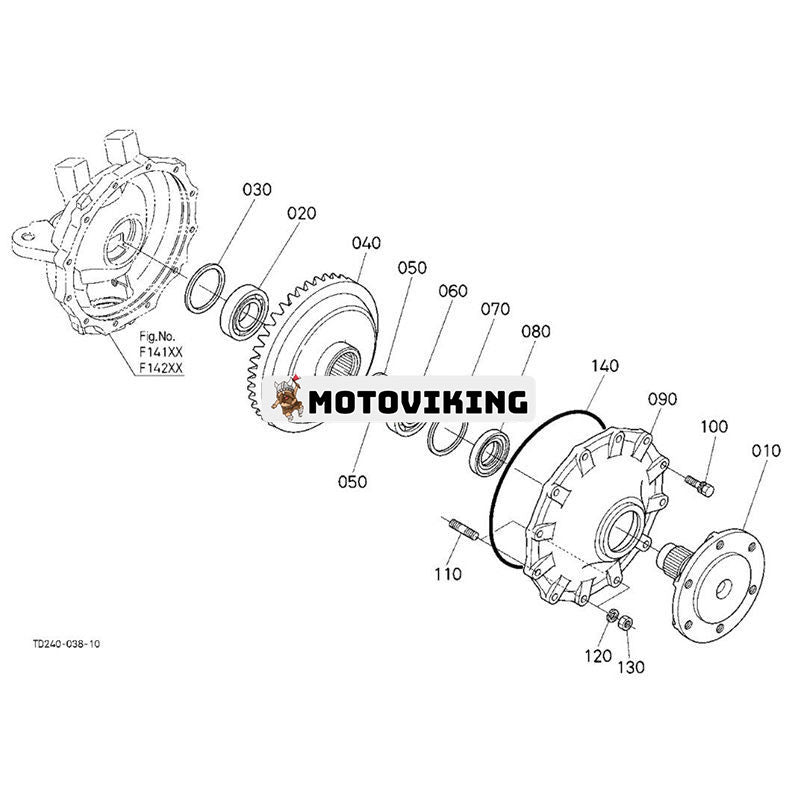 Oljetätning 31393-43530 för Kubota traktor L45 L47 L48 L4240DT L4630DT L5460HST L5740HST MX6000H M4700DT MX4800DT MX5100H MX5800H