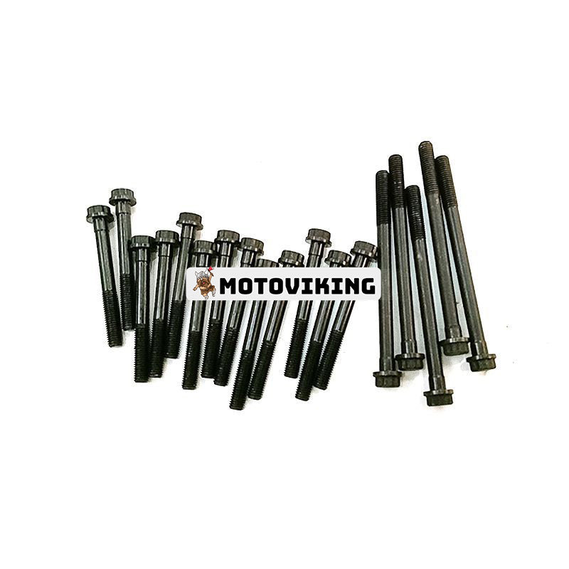 Head Bolts 5 Long 13 Short för Mitsubishi Engine 4D32