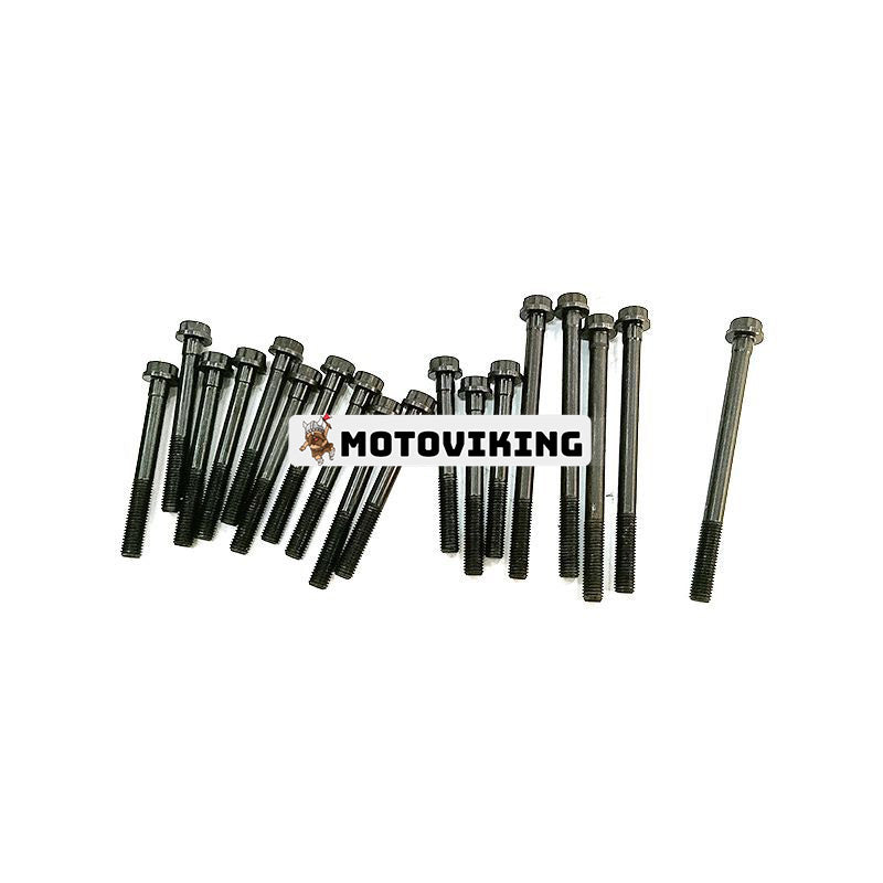Head Bolts 5 Long 13 Short för Mitsubishi Engine 4D32