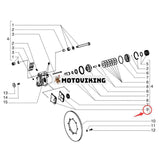 Bromsbeläggssats 333/E5760 220746 746005 för JCB Bell Manitou