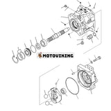 Hydraulpump 708-1W-00883 för Komatsu hjullastare WA380 WA430 WA430-6 WA380-6