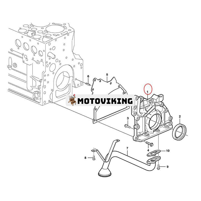 Oljepump VOE23170999 för Volvo Engine D6D D6E D6H