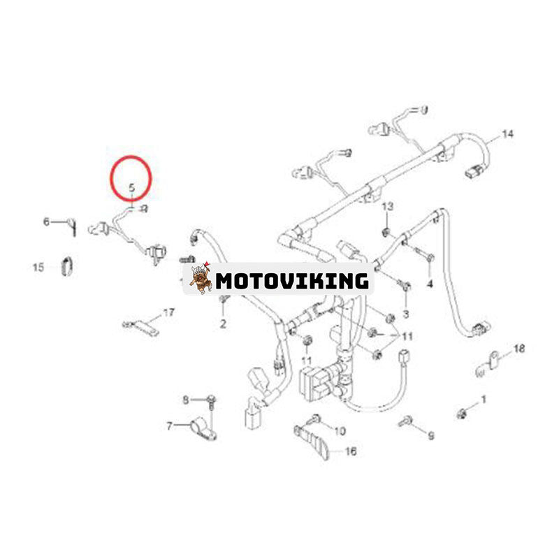 Ledningsnät 3287699 för Hyundai R200W7A R210LC7A R250LC7A R290LC7A R140W9 R170W9 R210W-9 R210W9MH