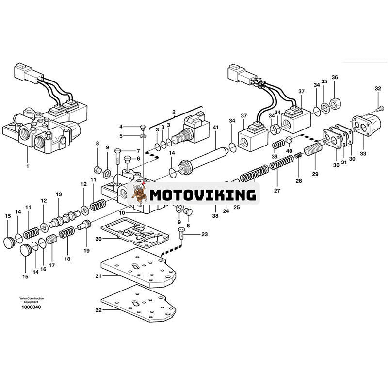 Magnetventil 11712481 för Volvo grävlastare BL60 BL61 BL70 BL71