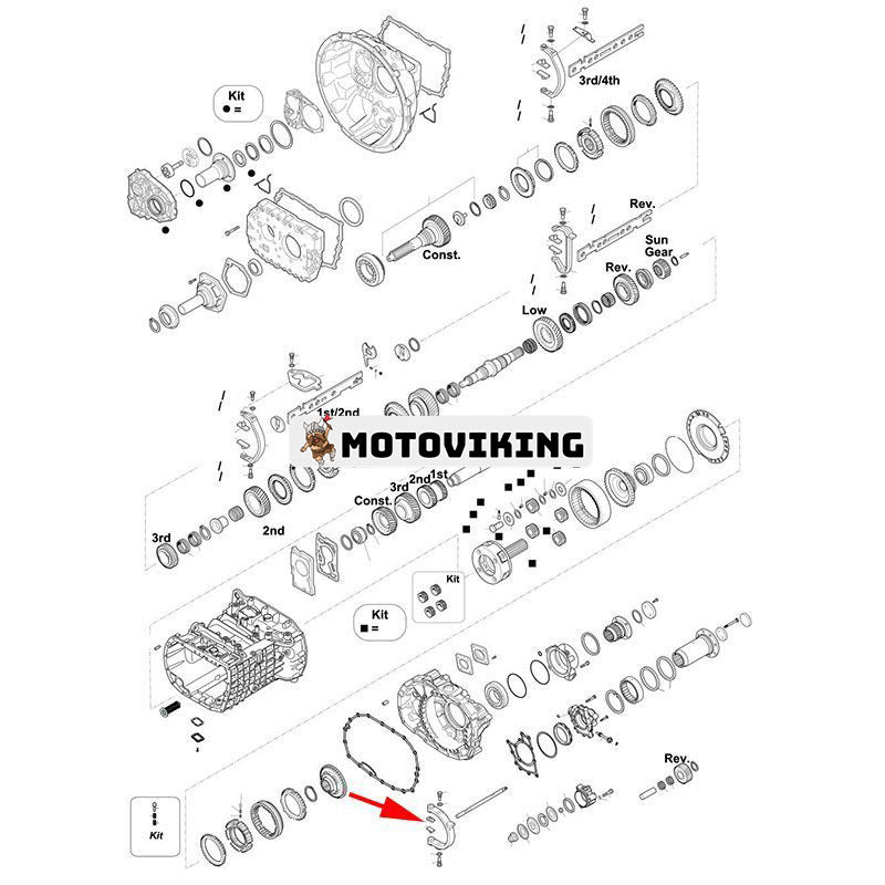 2 ST Sliding Pad 1272 334 003 för ZF Transmission 9S1110 9S1310 9S1315 9S1115