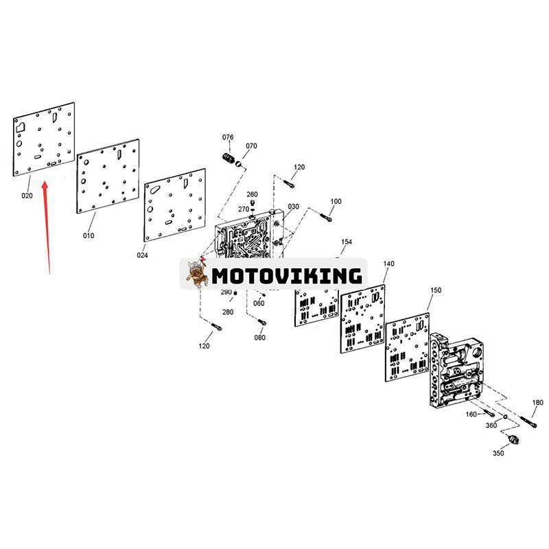 Tätningsdyna packning 4644306464 för ZF Transmission Växellåda 4WG180 4WG200 SDLG Hjullastare LG958L