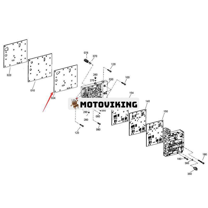 Tätningsdyna packning 4644306466 för ZF Transmission Växellåda 4WG180 4WG200 SDLG Hjullastare LG958L