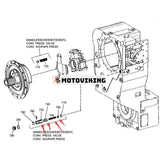 Ventilsats 4644320042 4644320034 0732042251 0630001017 för ZF Transmission Växellåda 4WG180 4WG200