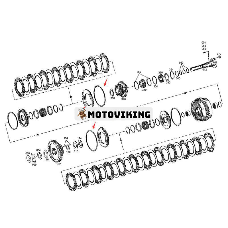 2 ST Snäppring 0769124126 för ZF Transmission Växellåda 4WG180 4WG200