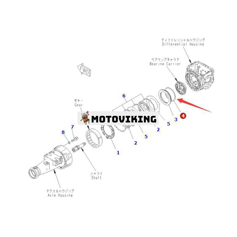 Tätning 419-33-21420 för Komatsu hjullastare WA300 WA300L WA320 WA320L WA320PT WA320PZ