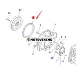 116T svänghjulsväxelring YM124550-21600 för Komatsu Engine 3D78 3D78N 3D84 4D88E S3D84 S4D84E