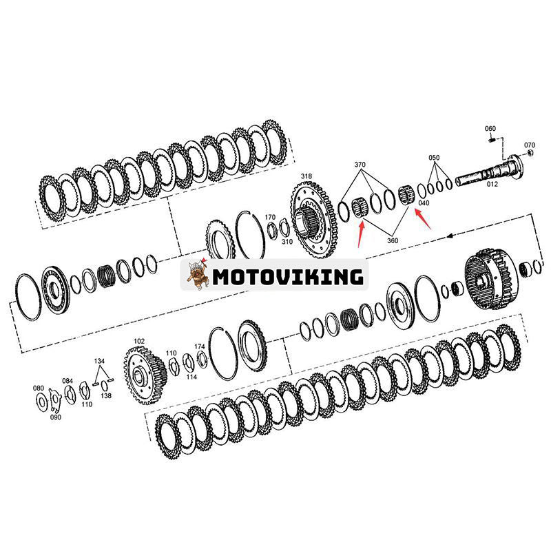 1 PC Rullbur 0750115211 för ZF Transmission Växellåda 4WG180 4WG200