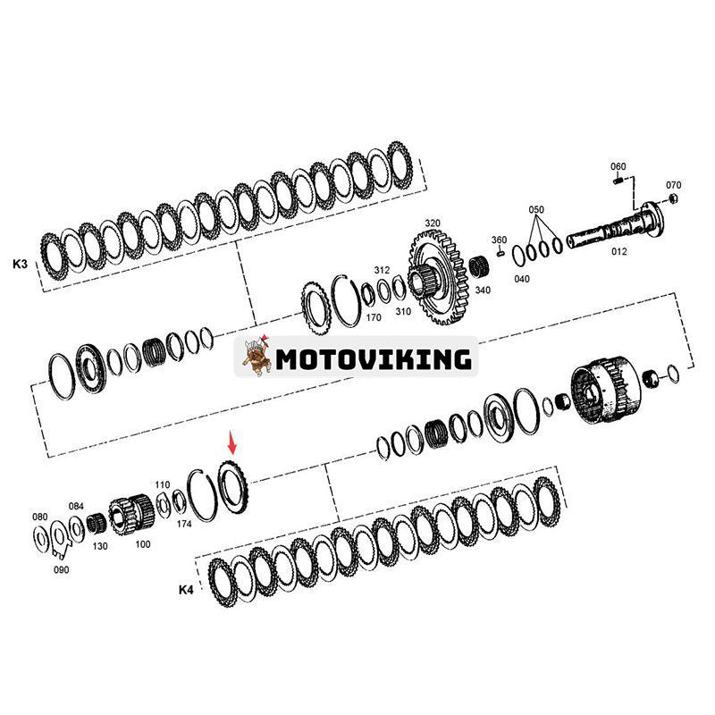 1 PC End Shim 4642308185 för ZF Transmission Växellåda 4WG180 4WG200