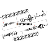 2 ST Profilerad tätningsring 0750112141 för ZF transmissionsväxellåda 4WG180 4WG200