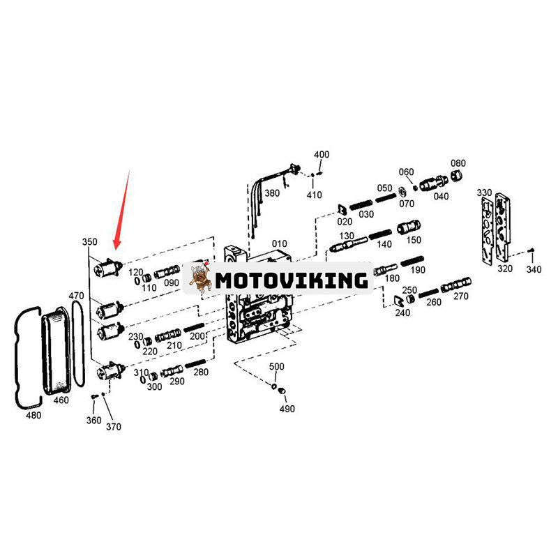 Magnetventil 0501315338 för ZF Transmission Växellåda 4WG180 6WG180