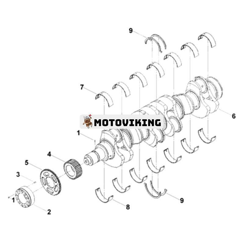 Vevaxel 4925762 för Cummins Engine ISX ISX15