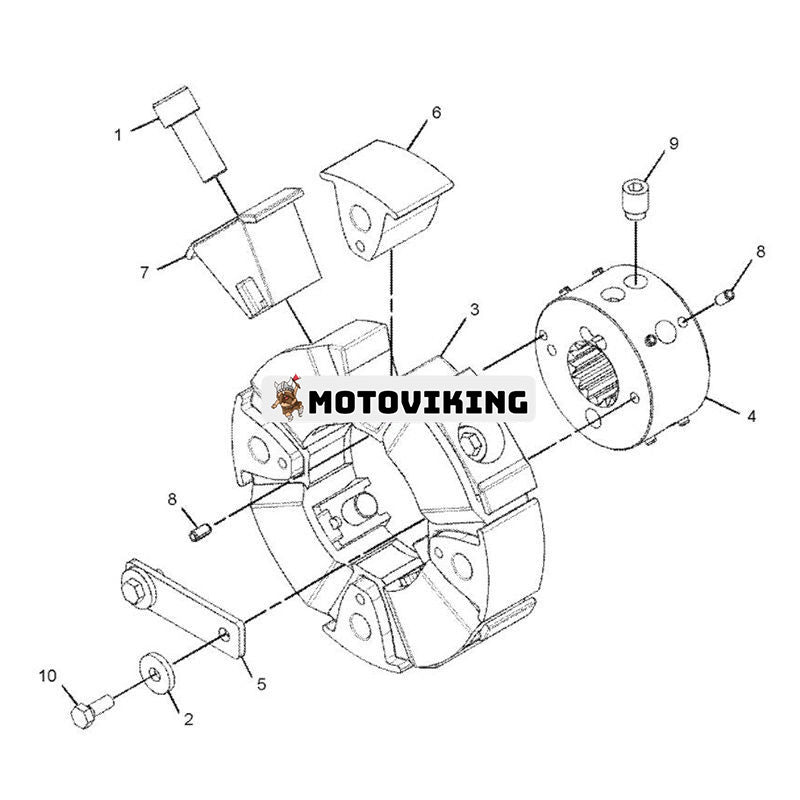 Kopplingsenhet 3244230 för Caterpillar C9 motorgrävmaskin CAT 330D 336D 36D2