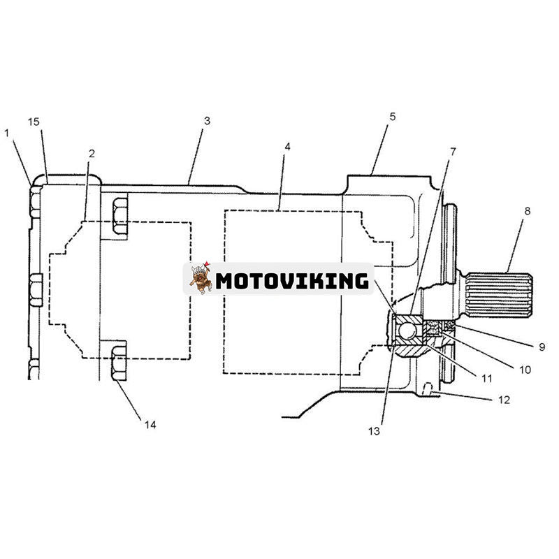 Hydraulpumppatron 3G7658 för Caterpillar CAT 920 930 173B 183B 528 528B 530B 613B 613C 613G FB518