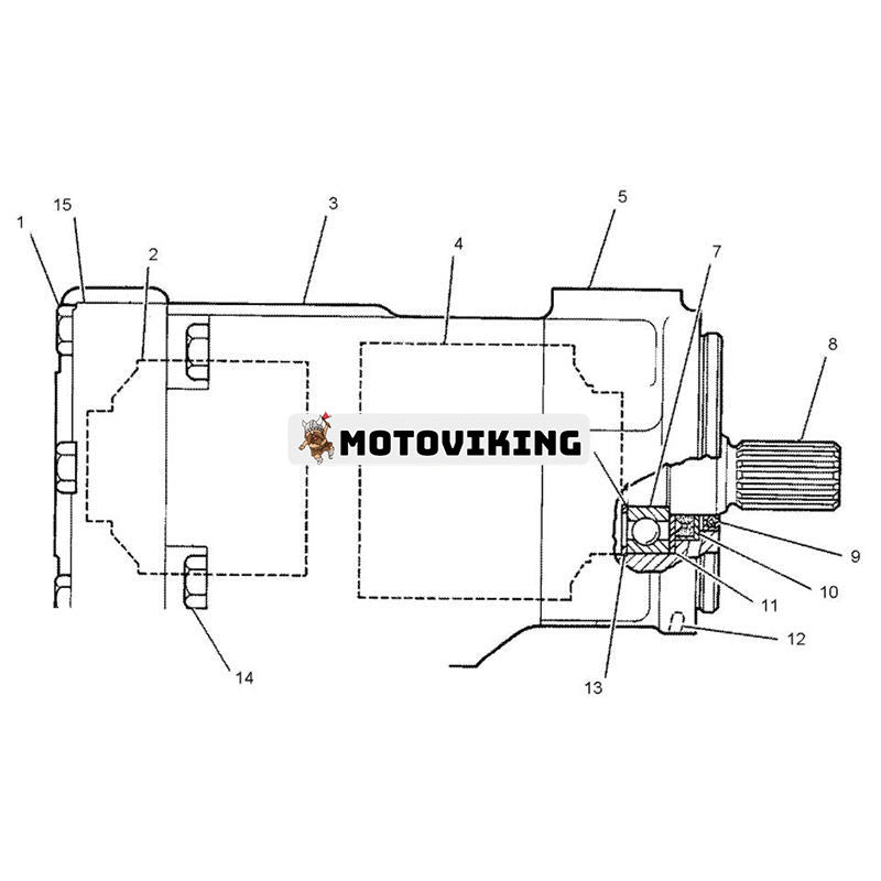 Hydraulpumppatron 3G7653 för Caterpillar CAT 518 518C 528 528B 530B 613 613B 613C