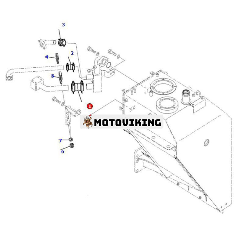 Koppling 07332-11400 för Komatsu HD785-7 HD1500-8 HD465-8 HD605-8 HM250-2 HM300-2 HM300-2R HM300-3 HM300-5 HM400-2 HM400-3 HM40-3 HM4R