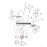 Pilotventil 702-16-01542 för Komatsu PC100-6 PC100L-6 PC120-6 PC128US-2 PC130-6 PC200-6 PC210-6D PC600-7 PC600-7K PC650-6