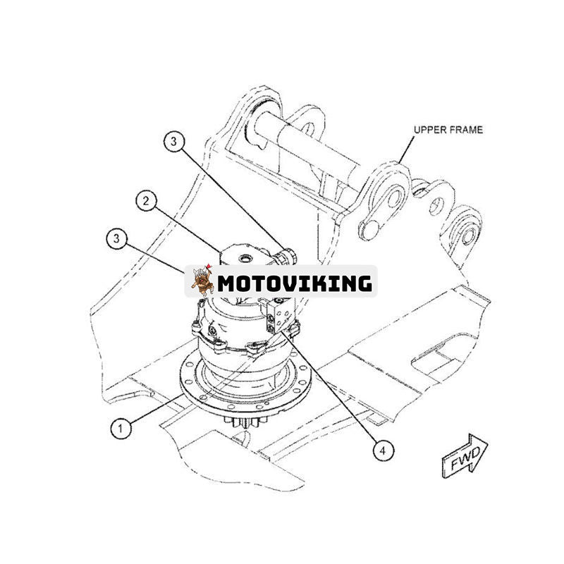 Svängmotorenhet 452-6210 för Caterpillar grävmaskin CAT 307E 308E