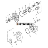 Kugghjulspumpenhet 705-61-20010 för Komatsu grävmaskin PW60-3 PW60S-3