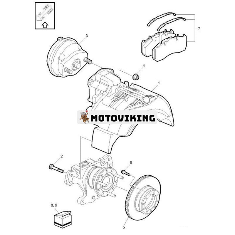 Bromsbeläggssats 21352573 20568712 för Renault Volvo Truck FE FL