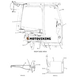 Bromsbeläggssats 328-7827 för Caterpillar CAT traktor D3K2 LGP D4K2 D5K2 XL