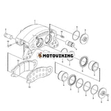 Bromsbeläggssats 15191829 för Volvo Dumper A25F A30F Hjullastare L105