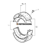 Bromsbeläggssats 3095181 för Volvo Truck F10 F12 F16 FH12 FH16 FL10 FL7 NL10
