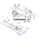 Bromscylinder 3BA-30-75310 för Komatsu AE50 FB09HF-18F-12-A FB15GF/18GF-12-A FB20A-12-A FB20AF-12-A FB20M-12-A FB20MF-12-A